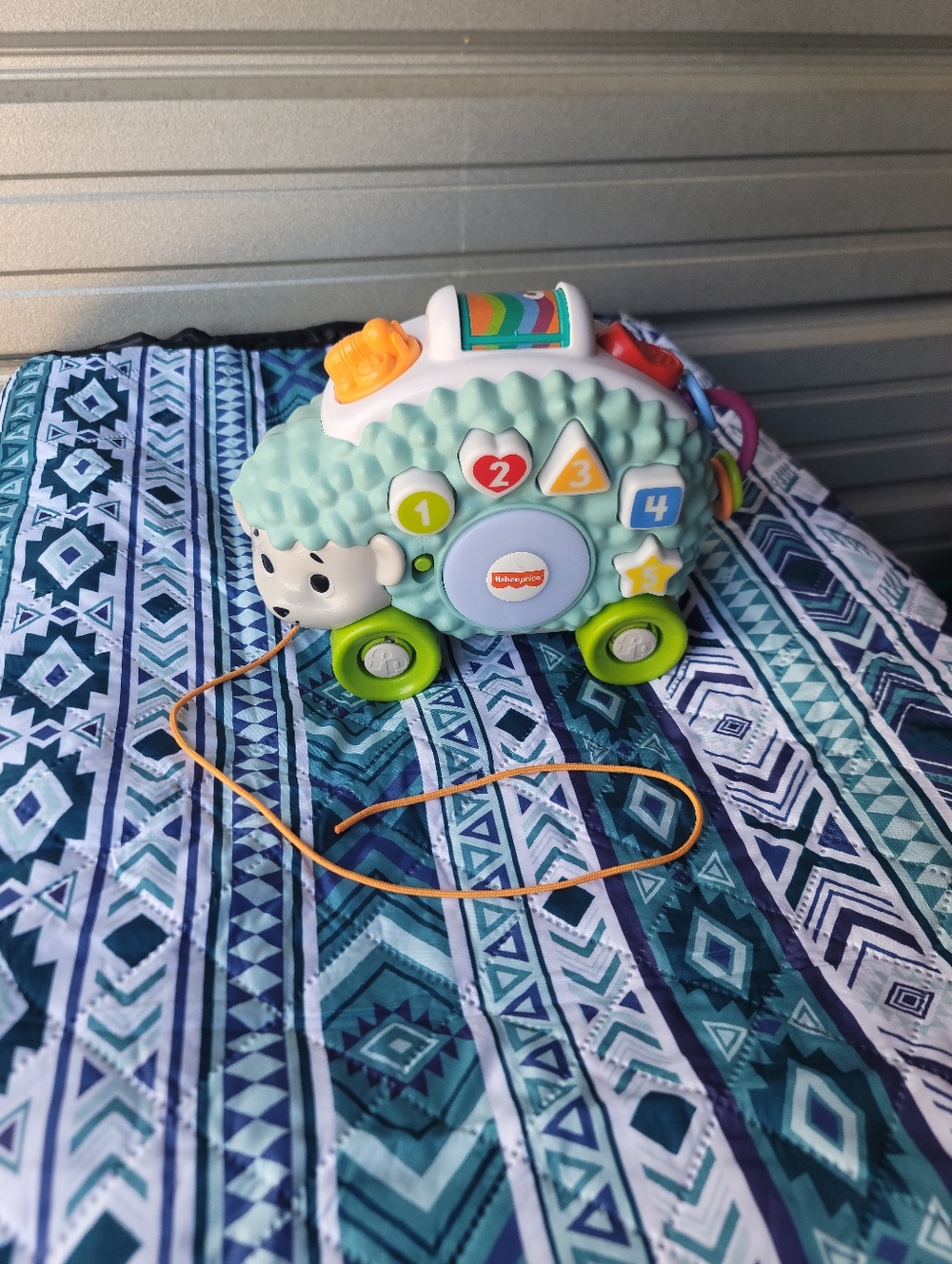 Fisher-Price Linkimals Mint Green Pull-Along  Hedgehog